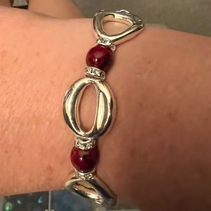 Handmade bracelet. Elastic cord.